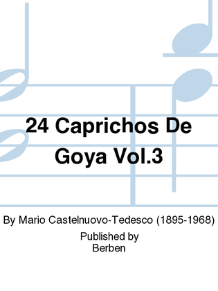 24 Caprichos De Goya Vol. 3