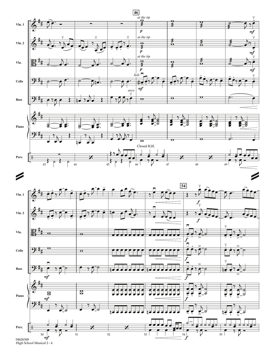 High School Musical 2 - Full Score Orchestra scores gallery preview page 6