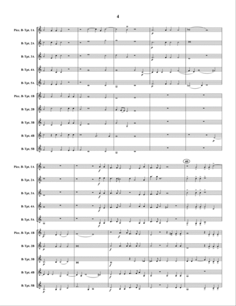 Domine exaudi orationem Trumpet scores gallery preview page 5