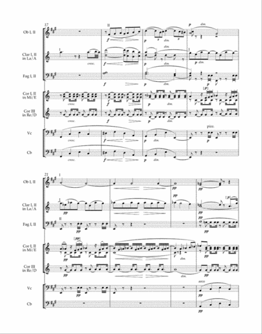 Serenade for Wind Instruments, Violoncello and Double Bass op. 44