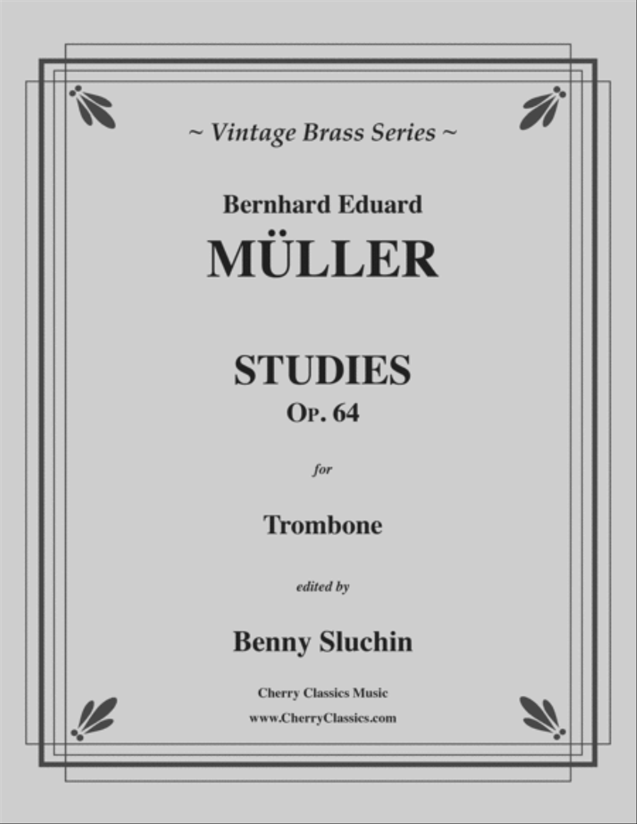 Studies, Op. 64 edited for Trombone Trombone scores gallery preview page 1