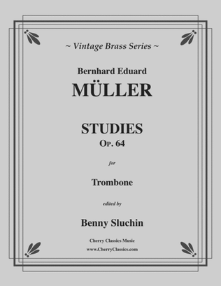 Book cover for Studies for Trombone, Op. 64