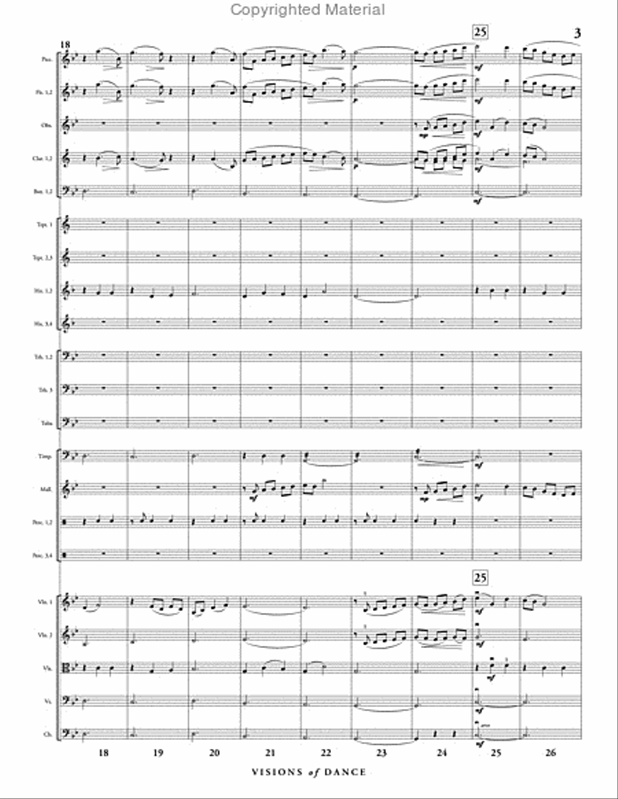 Visions of Dance Full Orchestra scores gallery preview page 4
