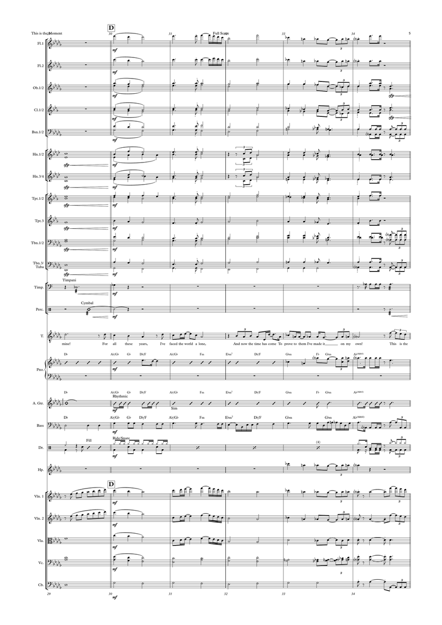 This Is The Moment Full Orchestra scores gallery preview page 5
