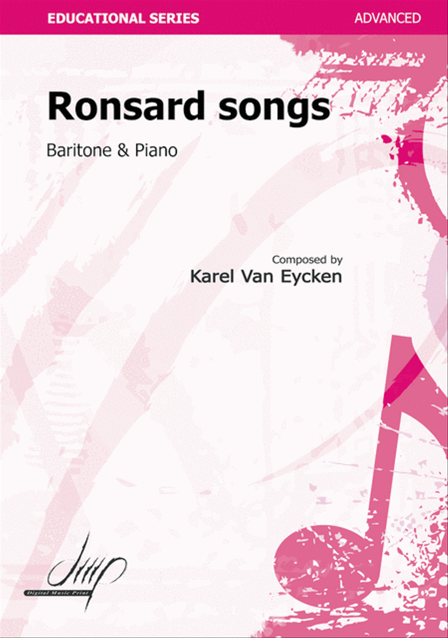 Ronsard Songs Ronsard Songs Baritone Voice scores gallery preview page 1