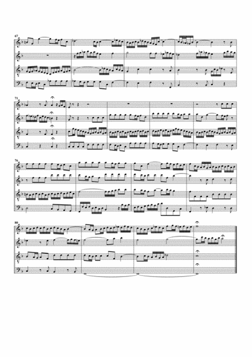 Fugue for organ, BWV 541/II (Arrangement for 4 recorders)