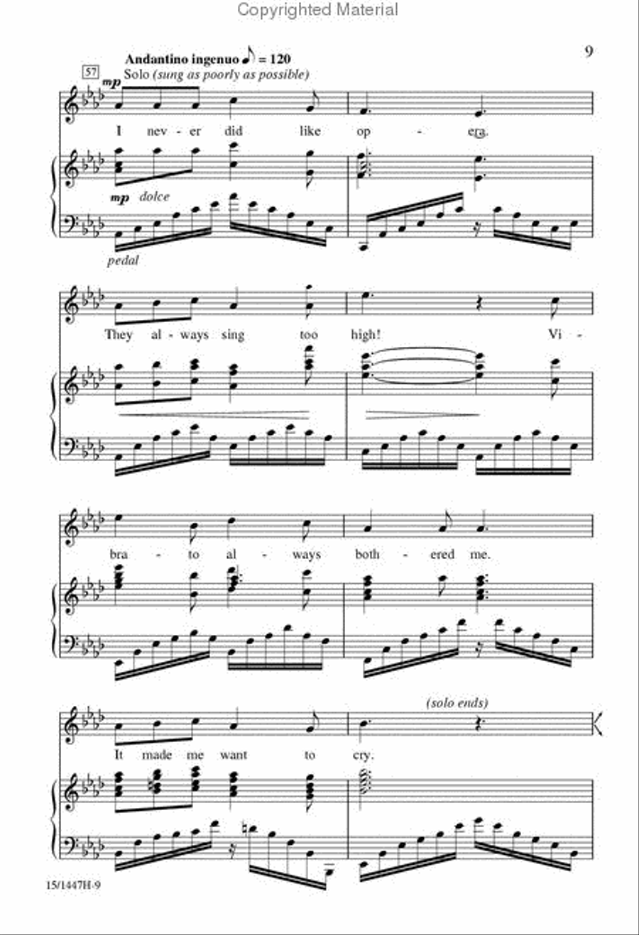 Painless Opera 3-Part scores gallery preview page 8