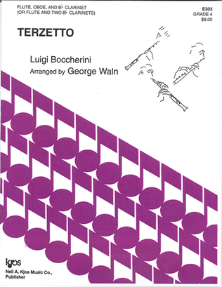 Book cover for Terzetto (Flute, Oboe, Clarinet/Flute, 2 Clarinets)