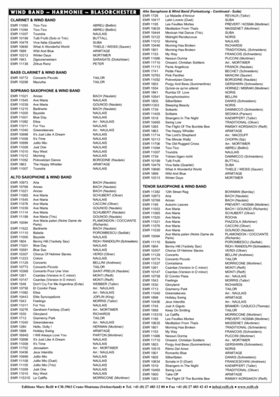 Concerto Piccolo Concert Band scores gallery preview page 11