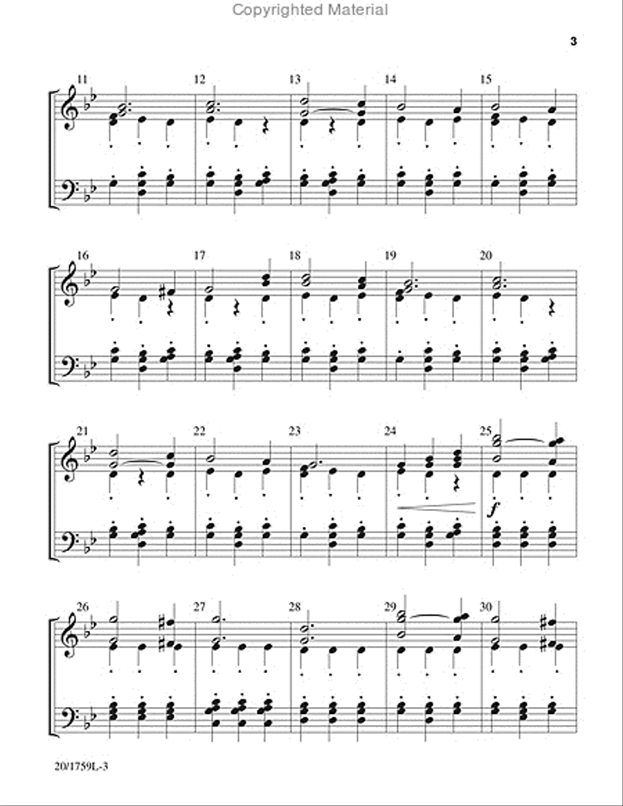 Masters In This Hall 3-Octaves scores gallery preview page 3