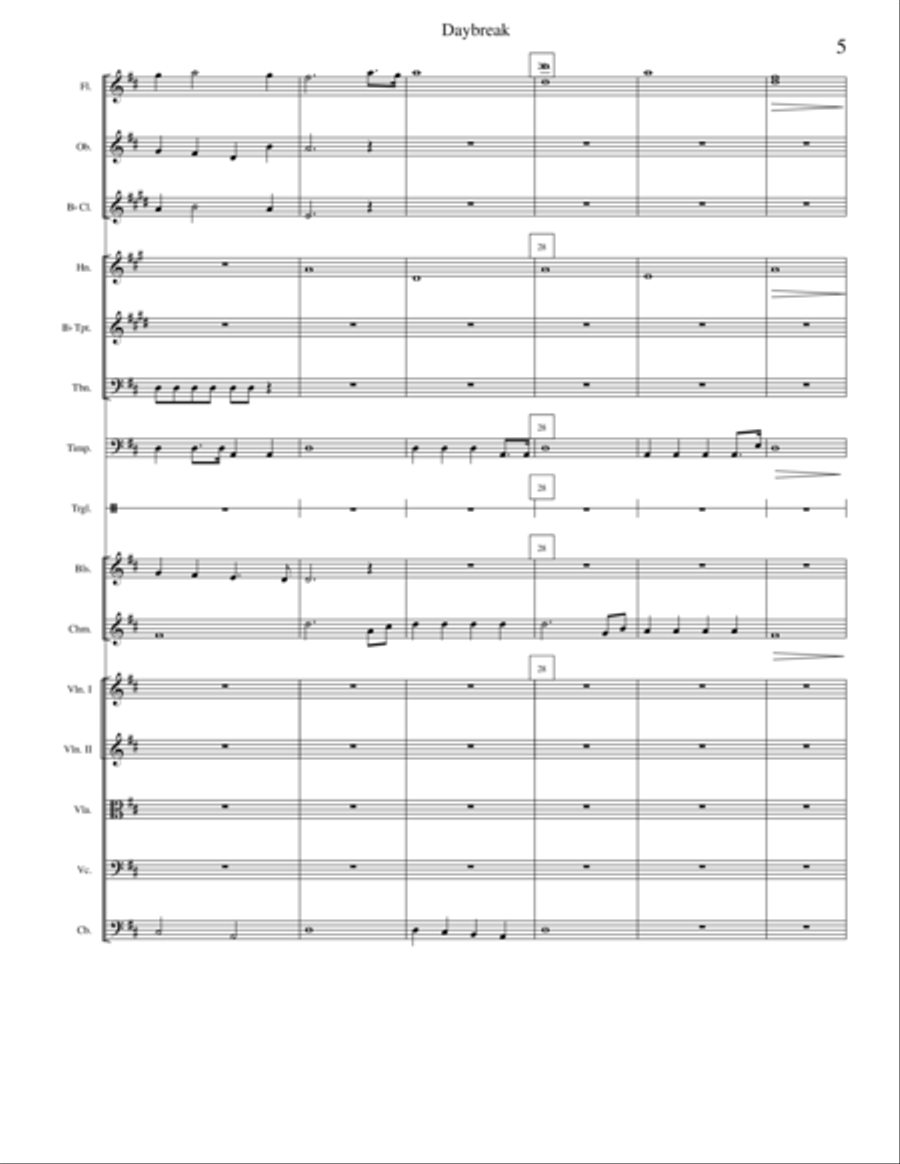 Daybreak Large Ensemble scores gallery preview page 5