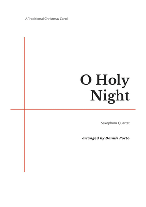 O Holy Night - Saxophone quartet