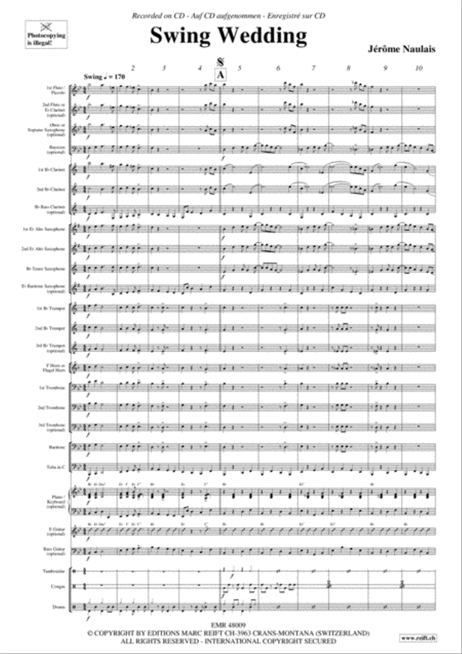 Swing Wedding Swing Wedding Concert Band scores gallery preview page 3