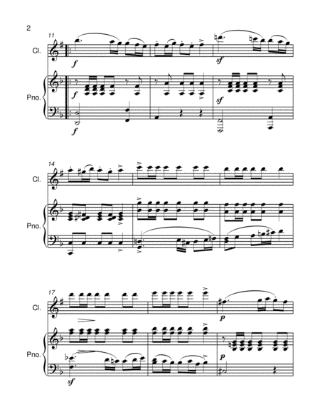 Polonaise - F. Schubert - For Solo/ B Flat Clarinet and Piano - Intermediate image number null