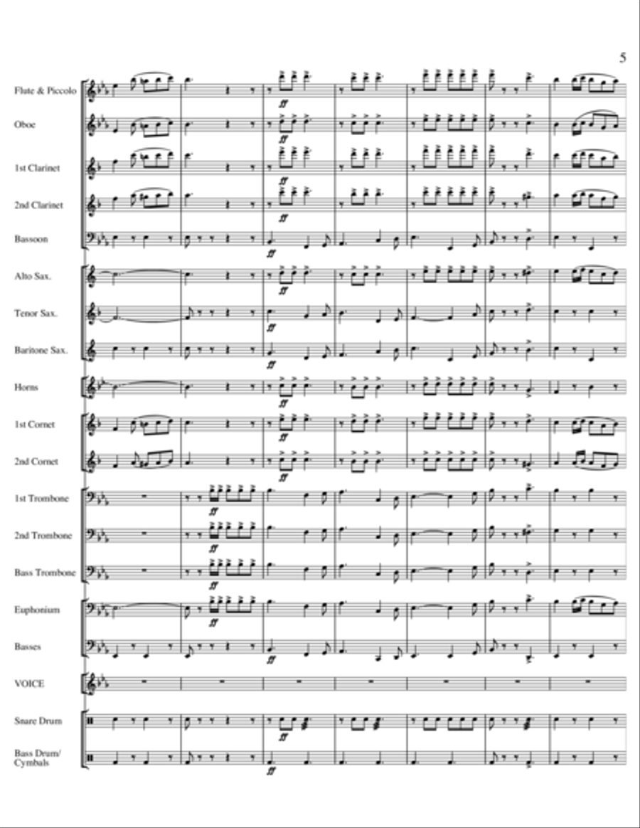 Heroes of New York Concert Band scores gallery preview page 6