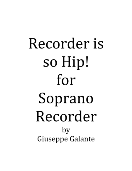 Recorder is so Hip! image number null
