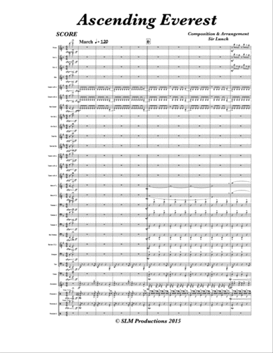 Ascending Everest Concert Band scores gallery preview page 2