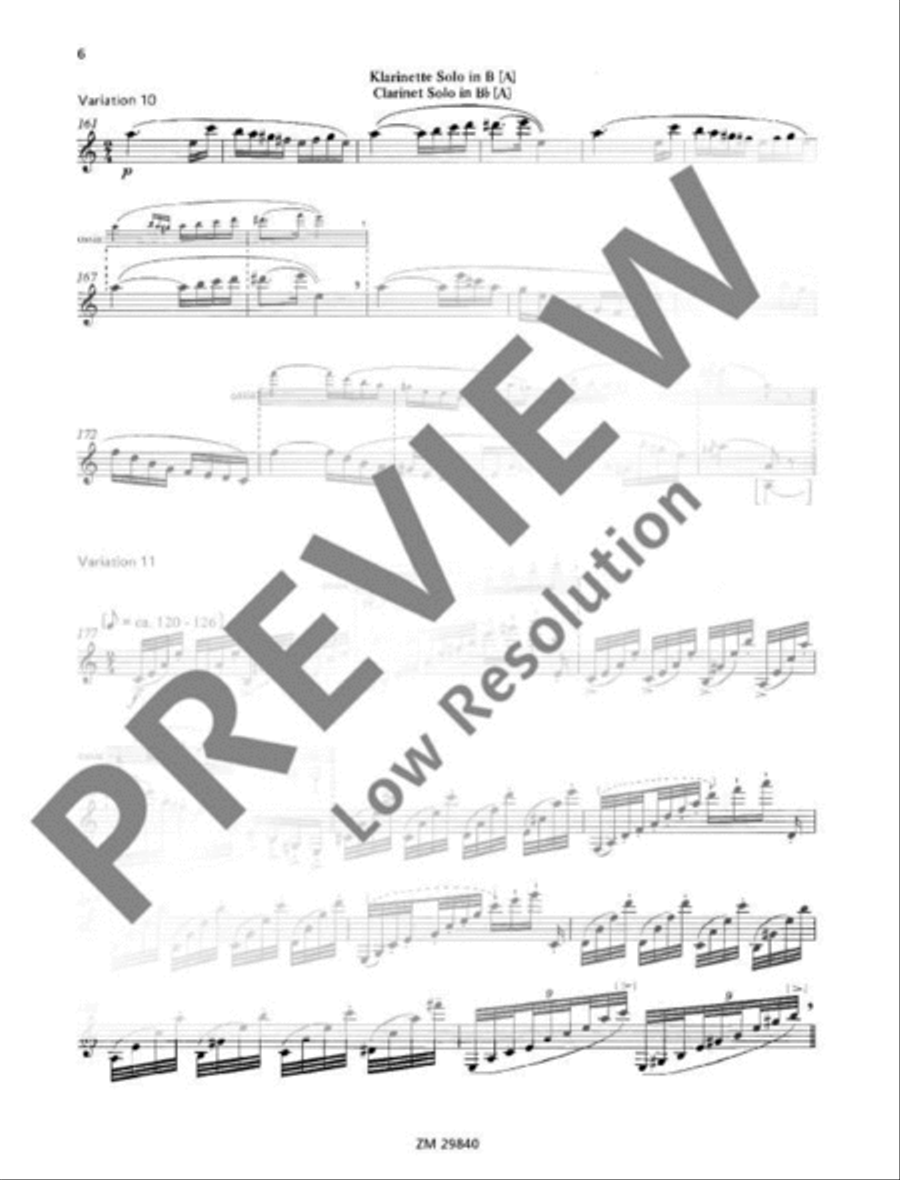 Capriccio Capriccio B-Flat Clarinet scores gallery preview page 7