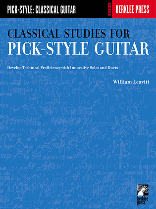 Book cover for Classical Studies For Pick-Style Guitar - Volume 1