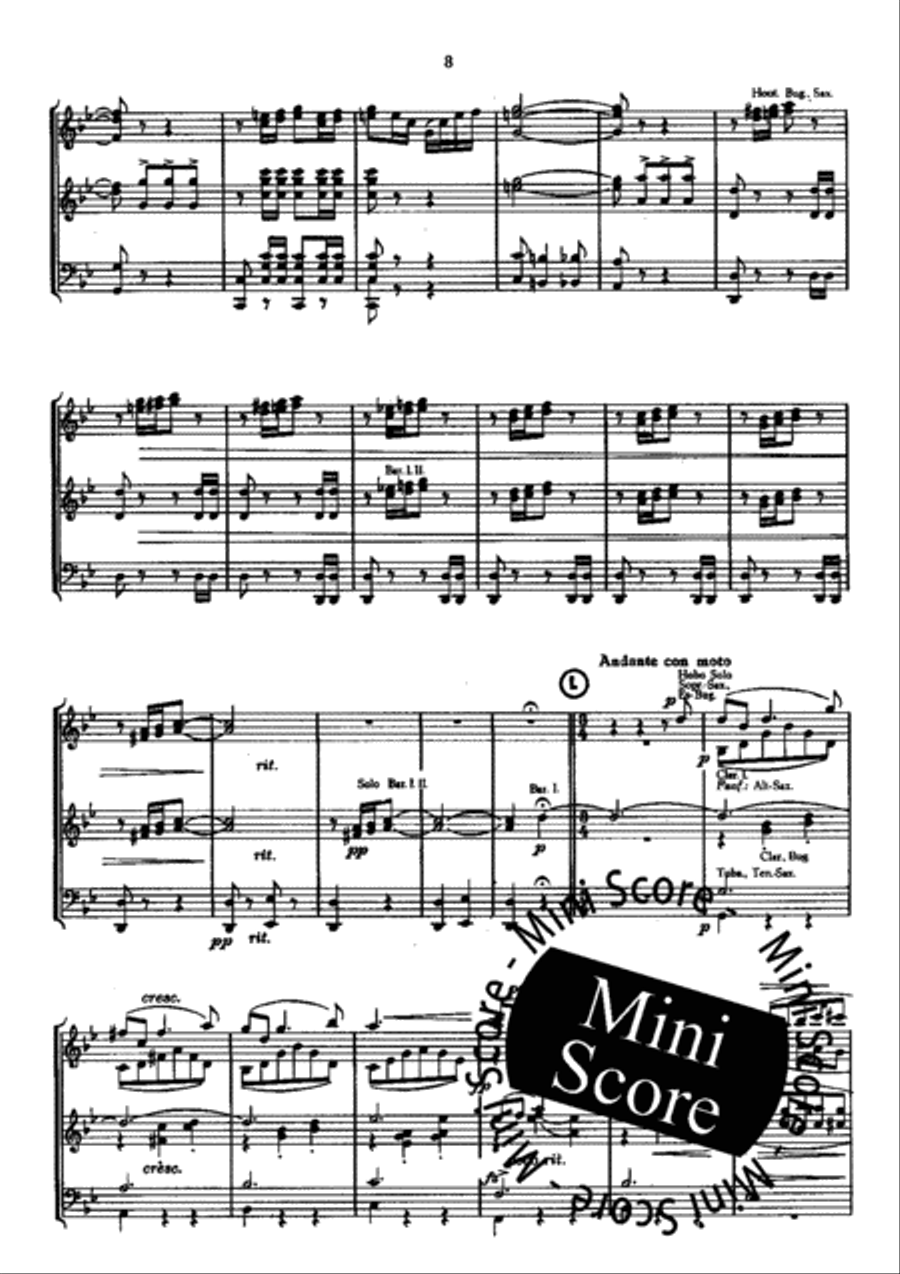 Die Fledermaus Concert Band scores gallery preview page 66