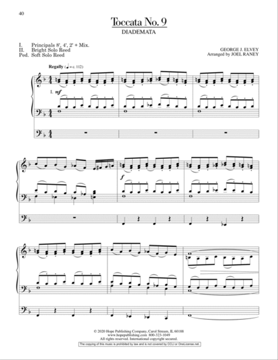 Ten Toccatas On Classic Hymn Tunes for Organ Organ Solo scores gallery preview page 11