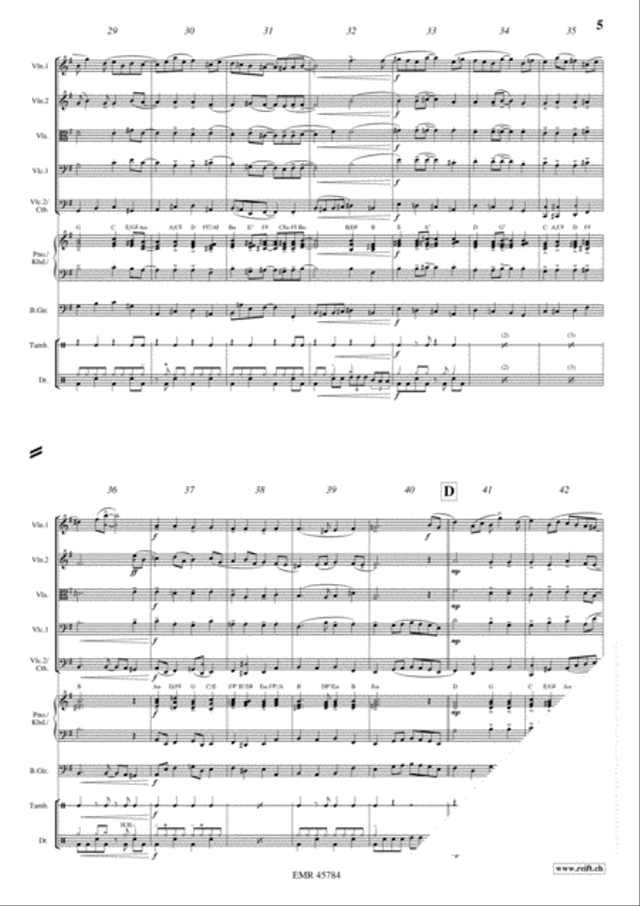 Bourree String Orchestra scores gallery preview page 5