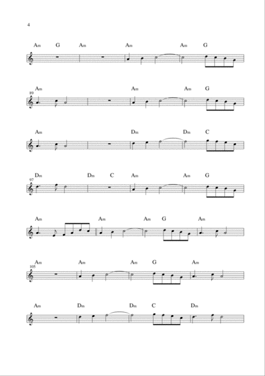 Desmond Fivestarr's Travelling Theme Large Ensemble scores gallery preview page 5