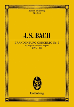 Book cover for Brandenburg Concerto No. 3 G major