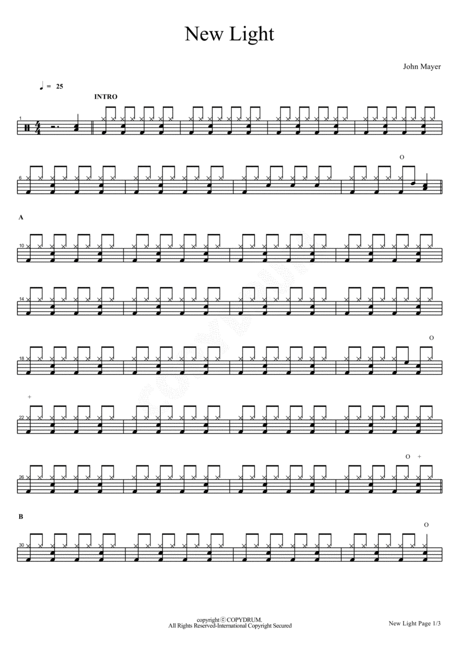 New Light Drum Set scores gallery preview page 1