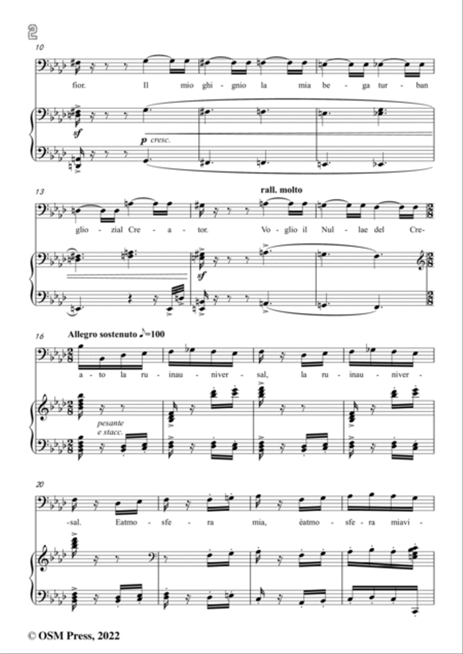Boito-Son lo spirito che nega,from Mefistofele,for Voice and Piano Voice Solo scores gallery preview page 4