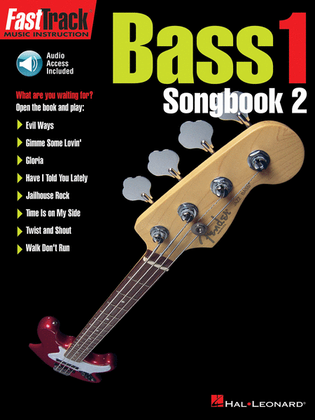 Book cover for FastTrack Bass Songbook 2 – Level 1