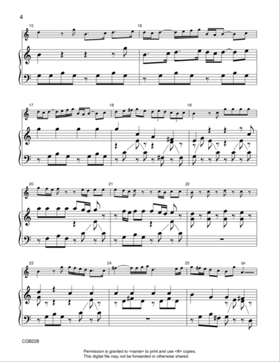 Vivaldi Concerto Handbell Choir scores gallery preview page 5