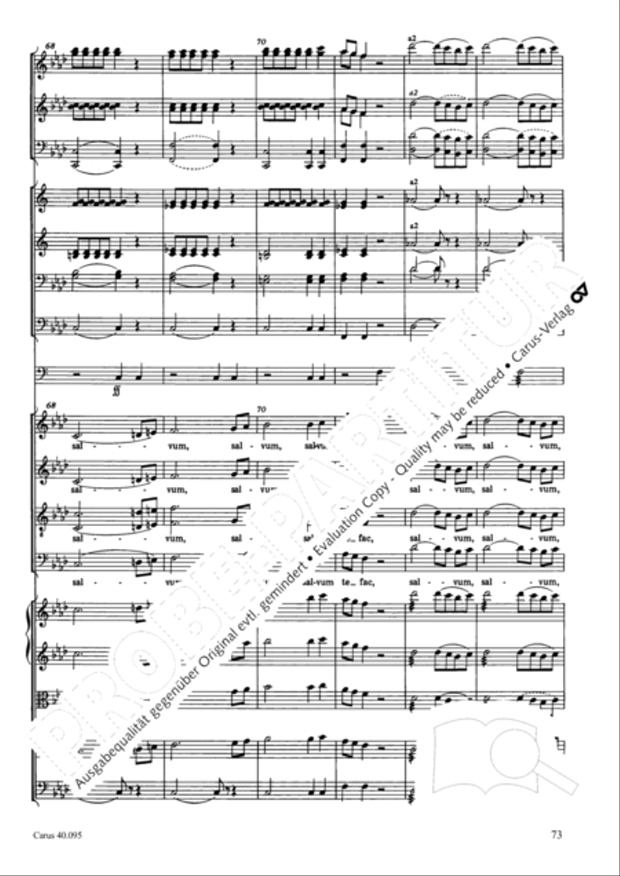 The Seven Words (Die Sieben Worte) 4-Part scores gallery preview page 88
