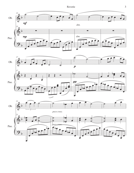 Reverie for Oboe Solo with Piano image number null