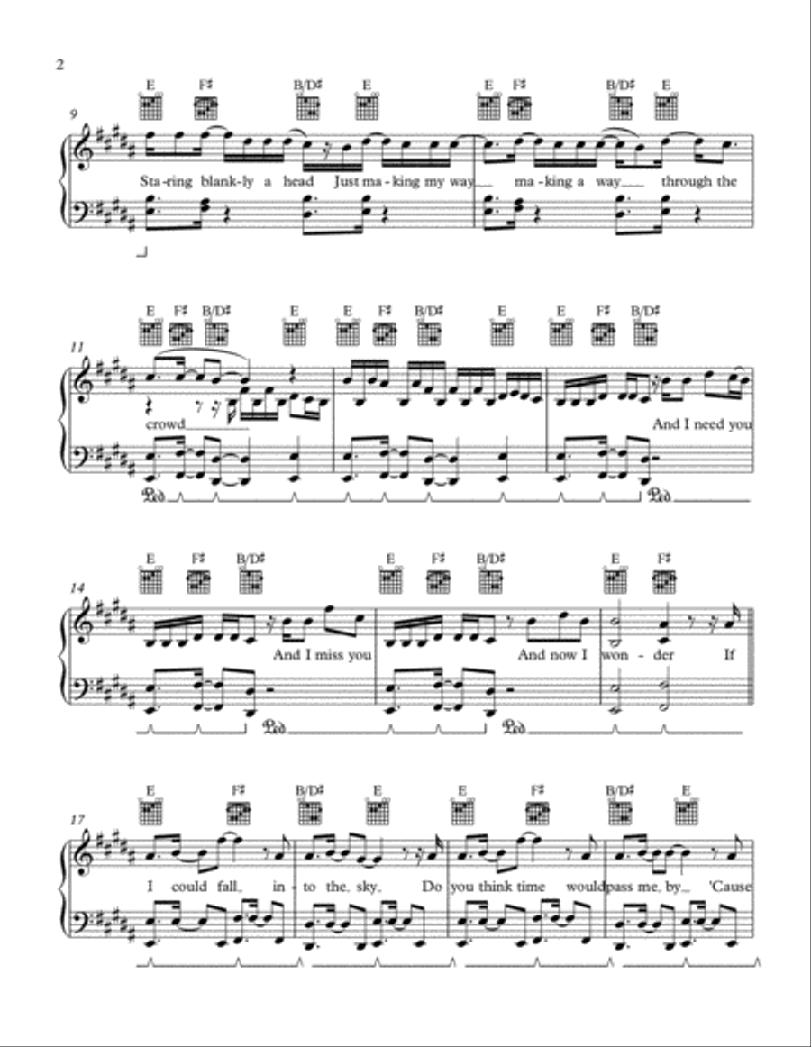 A Thousand Miles Voice scores gallery preview page 2
