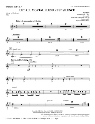 The Silence and the Sound: A Cantata for Christmas - Bb Trumpet 2,3
