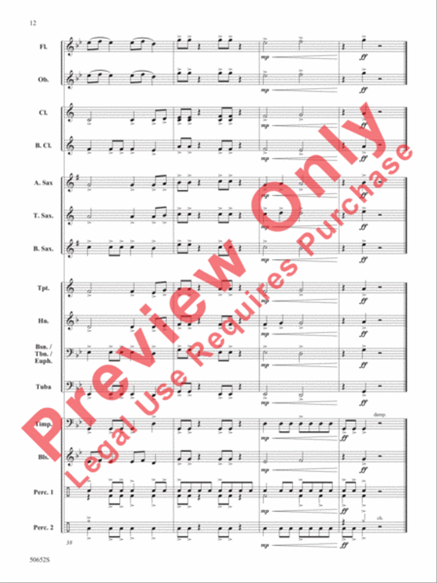 Guardians Concert Band scores gallery preview page 13