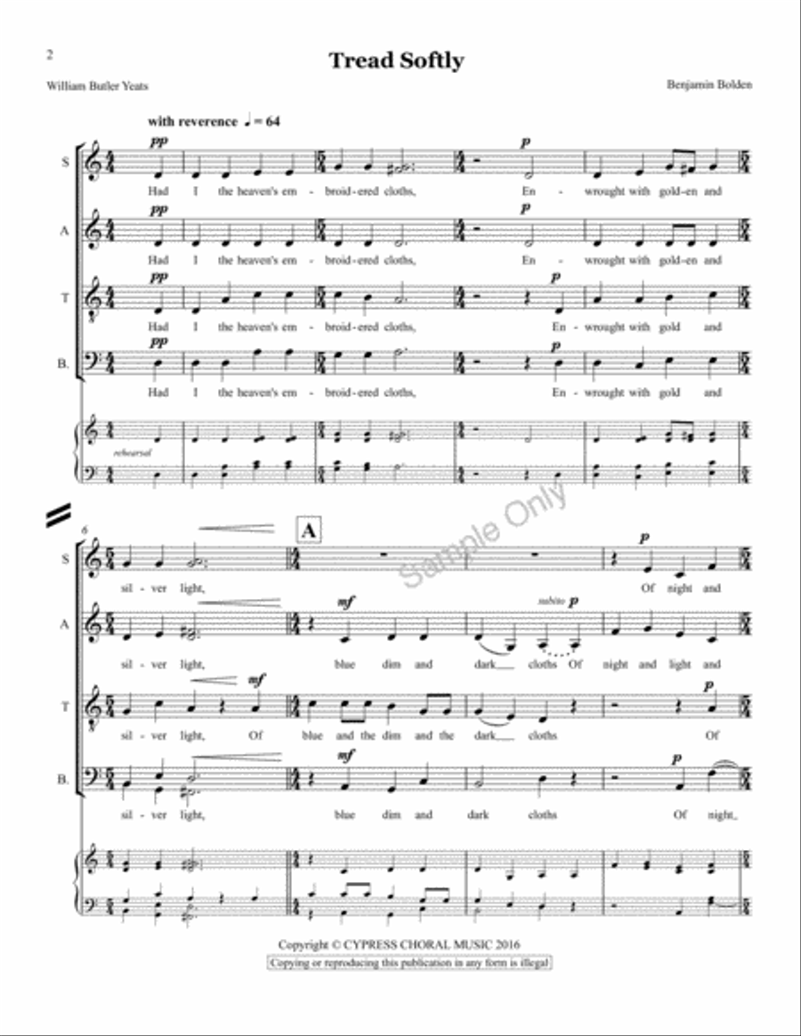 Tread Softly 4-Part scores gallery preview page 2