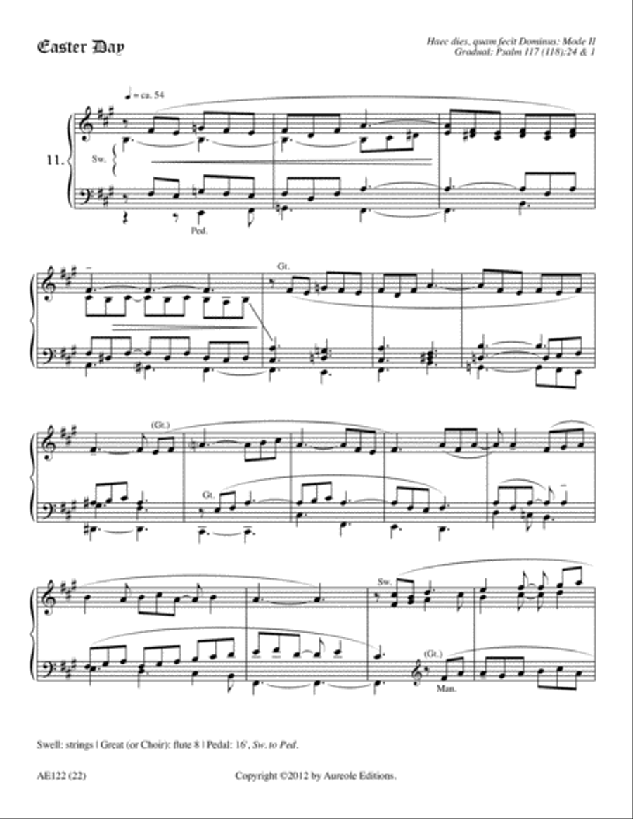 A Gregorian Liturgical Year for Organ, Volume 2 Organ scores gallery preview page 10
