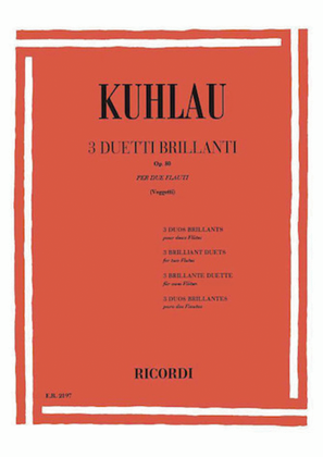 Book cover for 3 Duetti Brillanti Op. 80