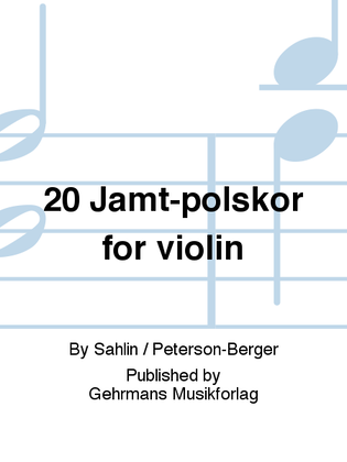 Book cover for 20 Jamt-polskor for violin