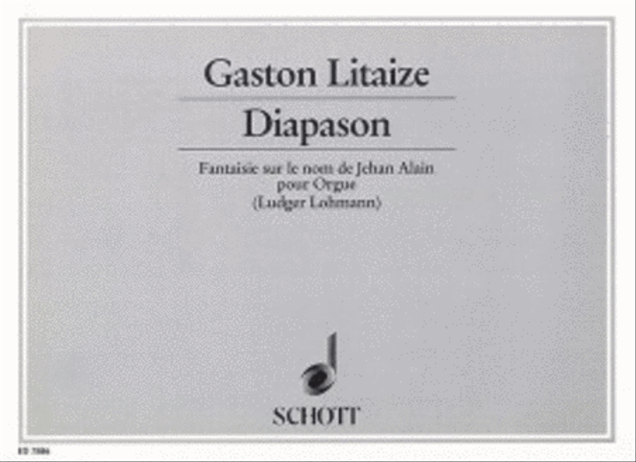 Diapason Fantasie On Alain Organ