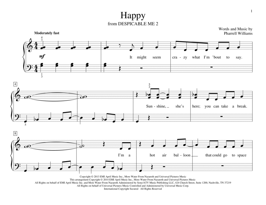 Happy Happy Piano Method scores gallery preview page 1