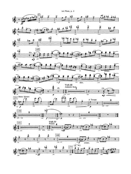 Variations on a Theme of Robert Schumann: Flute