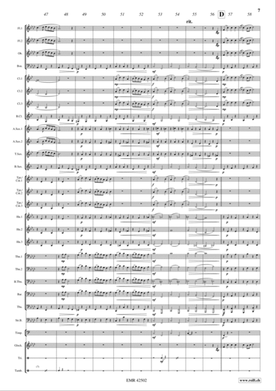 La Cinquantaine Concert Band scores gallery preview page 7
