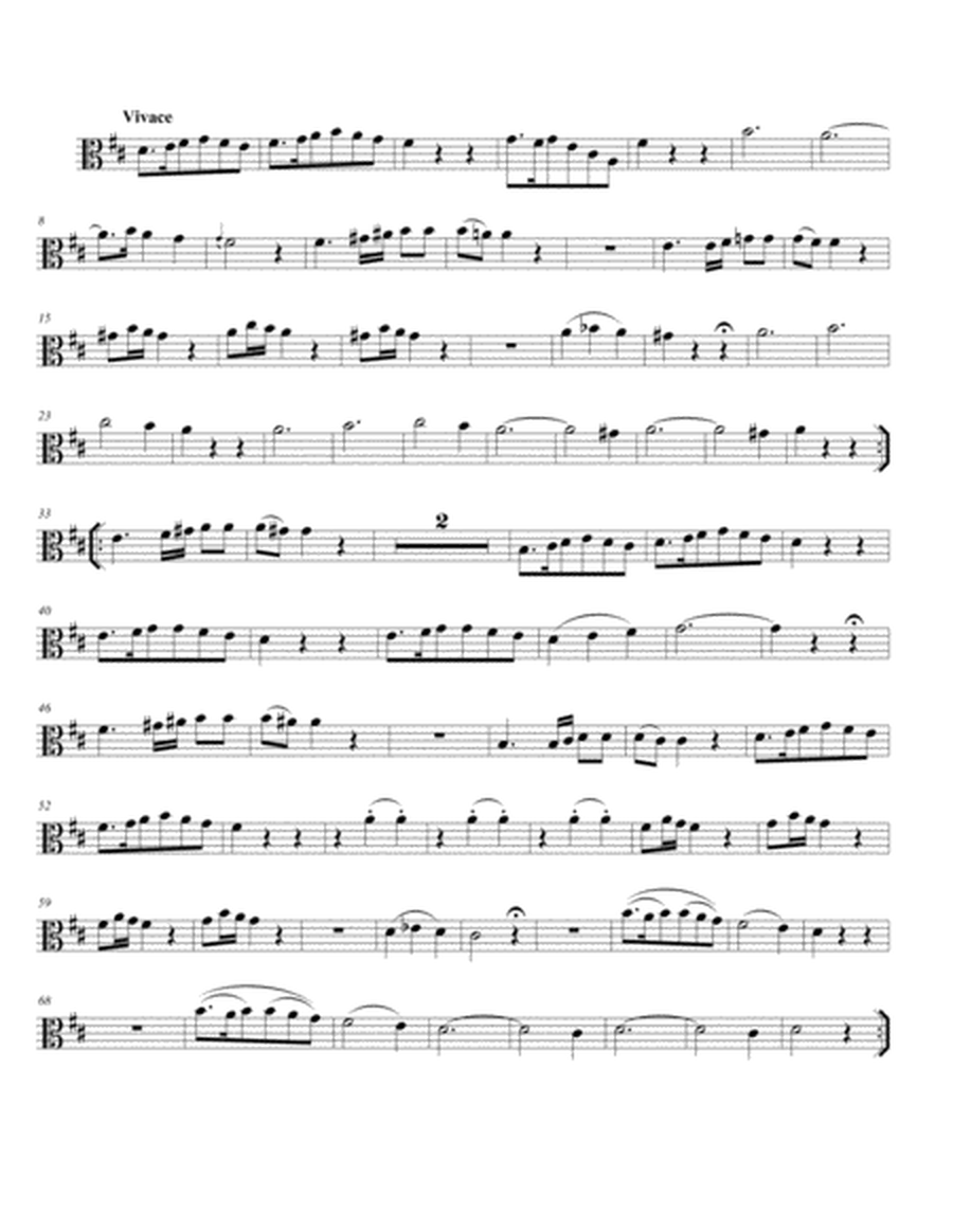 Wagenseil Quartet #1 for 2 Violas, Cello and Bass
