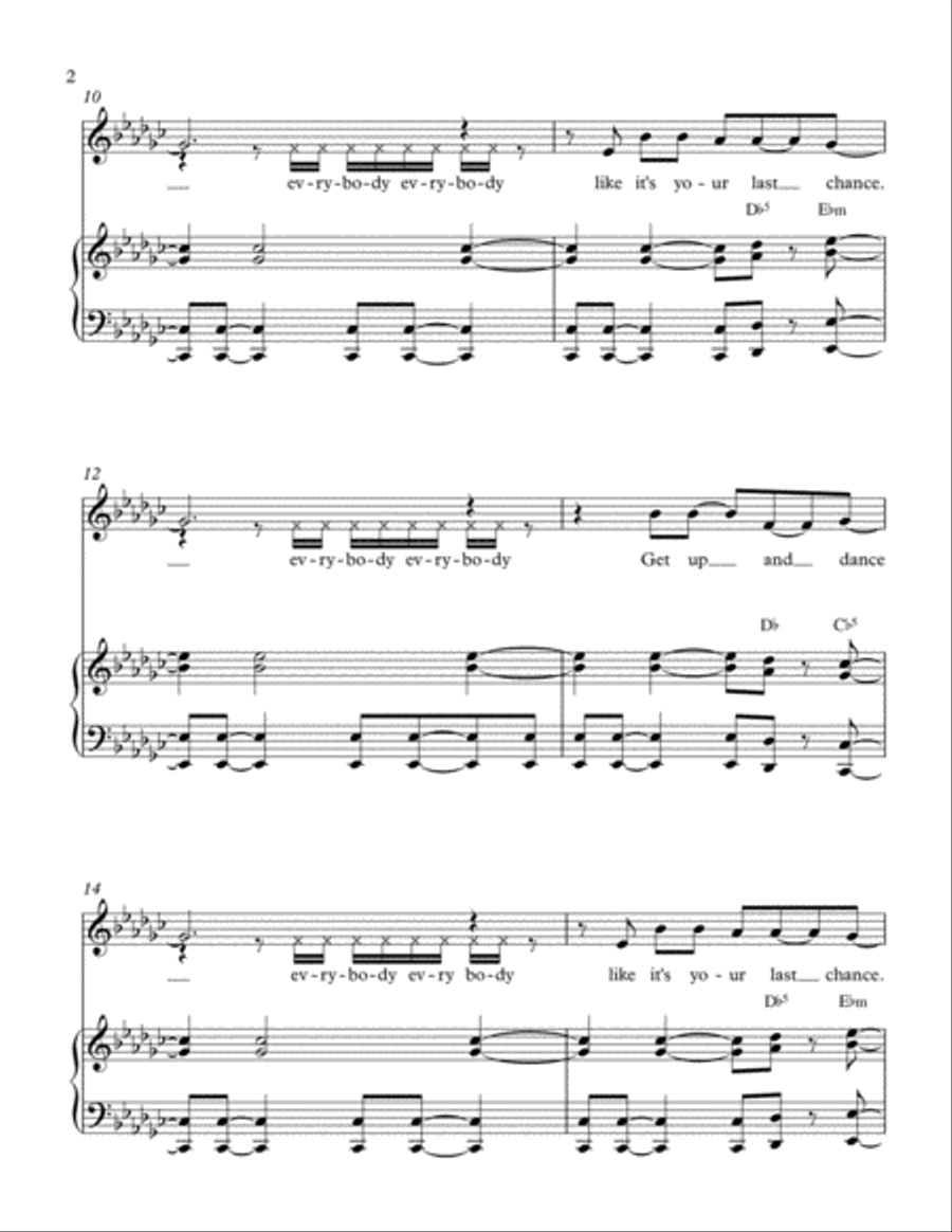 Get Up and Dance Get Up and Dance Voice scores gallery preview page 2