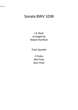 Book cover for Sonata BWV 1038
