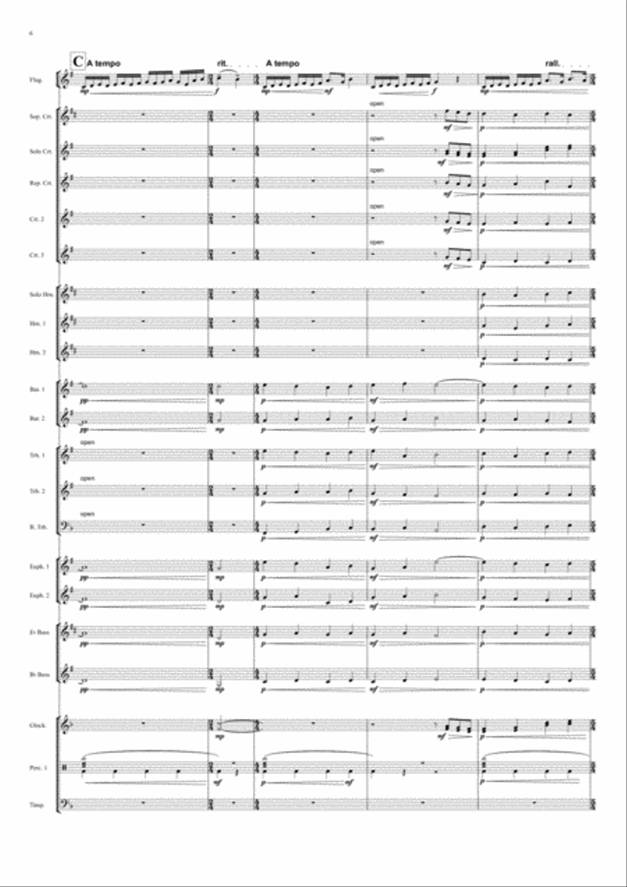 Time To Say Goodbye Flugelhorn scores gallery preview page 6