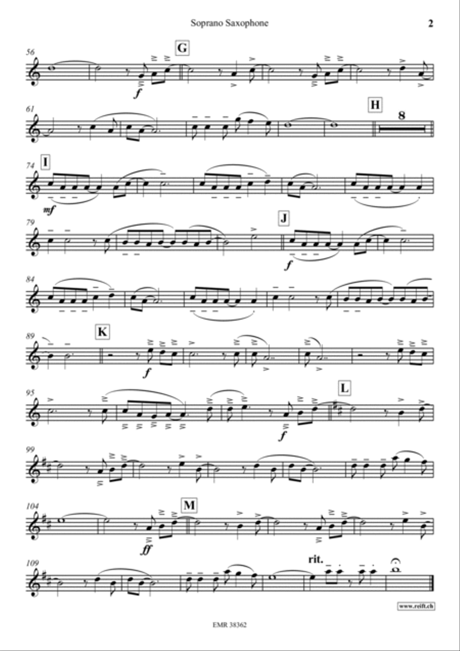 Allumer Le Feu Allumer Le Feu Soprano Saxophone scores gallery preview page 3